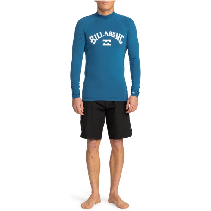 Billabong Mnner 2024 Logo Surf Long Sleeve Lycra Weste EBYWR03011 - Dark Blue